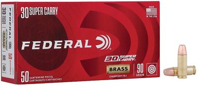 Federal 30 SUPER CARRY 90GR FMJ CHAMPION
