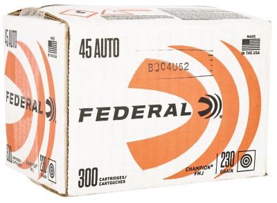 Federal 45 Auto 230GR FMJ Champion 300Rd Loose Pack