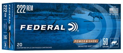 Federal 222 REM 50GR Power-Shok SP