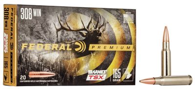Federal 308 WIN 165GR BARNES TSX