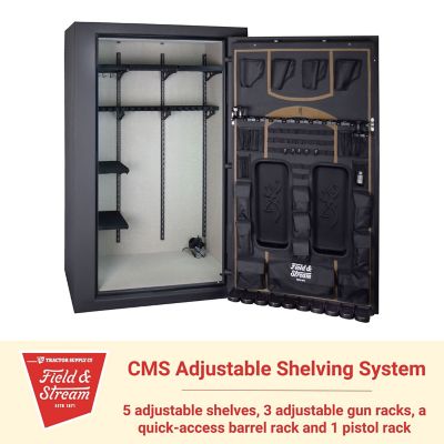 Image showing  49-Gun 35 cu. ft. E-Lock Hunter Gun Safe, 60 in. H x 29.5 in. W x 24.5 in. D, Charcoal Gray