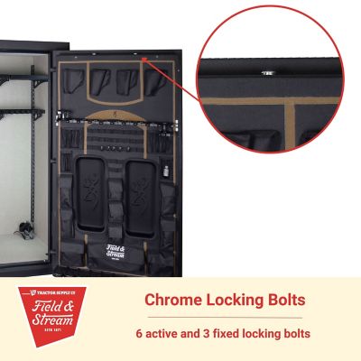 Image showing 5 th Field & Stream 49-Gun 35 cu. ft. E-Lock Hunter Gun Safe, 60 in. H x 29.5 in. W x 24.5 in. D, Charcoal Gray