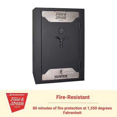 Image showing 6 th Field & Stream 49-Gun 35 cu. ft. E-Lock Hunter Gun Safe, 60 in. H x 29.5 in. W x 24.5 in. D, Charcoal Gray