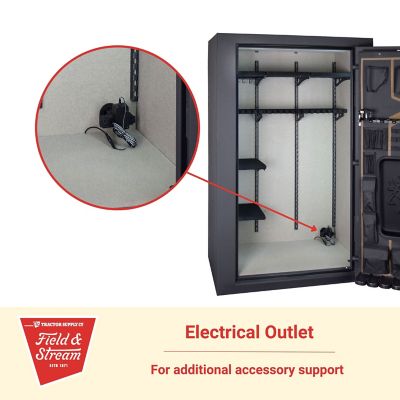 Image showing 7 th Field & Stream 49-Gun 35 cu. ft. E-Lock Hunter Gun Safe, 60 in. H x 29.5 in. W x 24.5 in. D, Charcoal Gray