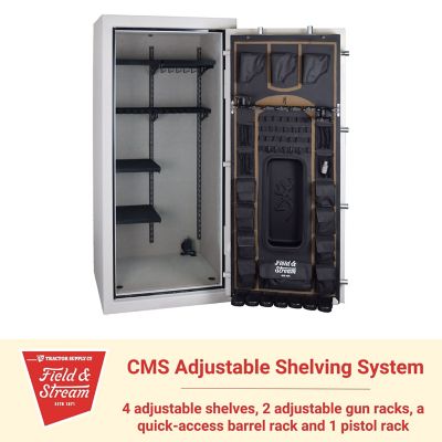 Image showing  33-Gun 25 cu. ft. E-Lock Hunter Gun Safe, 60 in. H x 29.5 in. W x 24.5 in. D, Textured Putty