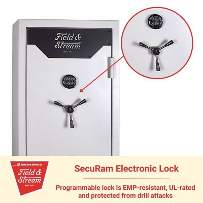 Image showing  33-Gun 25 cu. ft. E-Lock Hunter Gun Safe, 60 in. H x 29.5 in. W x 24.5 in. D, Textured Putty