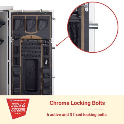 Image showing 5 th Field & Stream 33-Gun 25 cu. ft. E-Lock Hunter Gun Safe, 60 in. H x 29.5 in. W x 24.5 in. D, Textured Putty