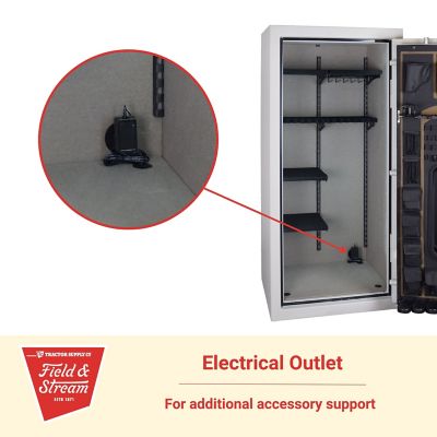 Image showing 7 th Field & Stream 33-Gun 25 cu. ft. E-Lock Hunter Gun Safe, 60 in. H x 29.5 in. W x 24.5 in. D, Textured Putty