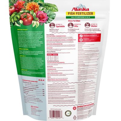 Image showing 7 th Alaska All Purpose Fish Fertilizer, 4-6-4, 4 lb.
