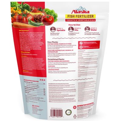 Image showing 7 th Alaska Tomato & Vegetable Fertilizer, 3-6-6, 4 lb.