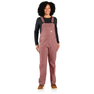 Image showing 0 th Carhartt Women's Rugged Flex Loose Fit Canvas Bib Overalls