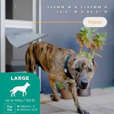 Hakuna Pets V2 Patio Pet Door Screen Insert Panel for Sliding Doors, UV ...