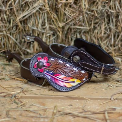 Image showing  Feather and Flower Spur Straps