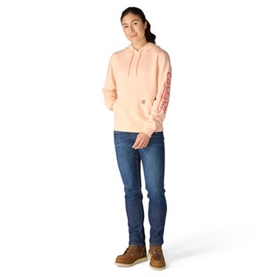 Image showing 5 th Carhartt Women's Sawyer Script Logo Hooded Sweatshirt