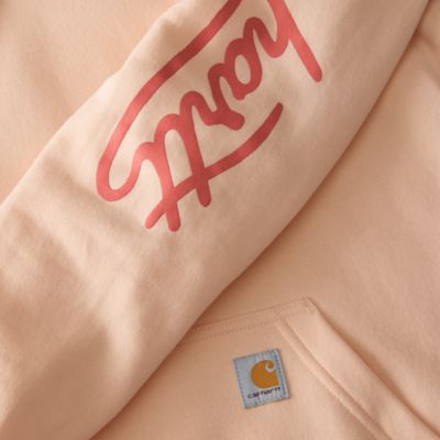 Image showing 7 th Carhartt Women's Sawyer Script Logo Hooded Sweatshirt