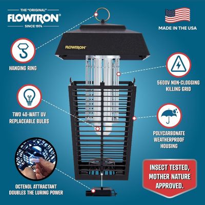 Image showing  Bug Zapper, Mosquito Zapper with 1-1/2 Acre of Coverage, 80W Bulb & 5600V Killing Grid