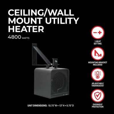 Image showing  4,800W 240V Ceiling Mount Heater