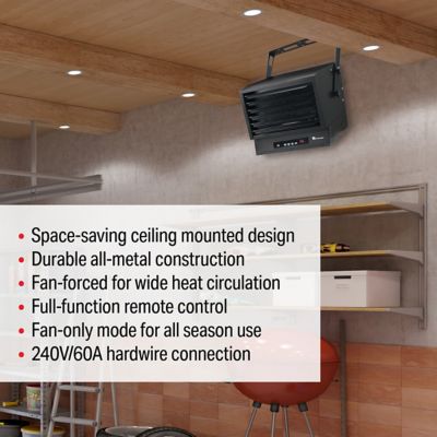 Image showing  10,000/6,500W 240V Ceiling Mount Heater