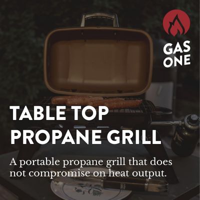Image showing  Portable Tabletop Propane Grill