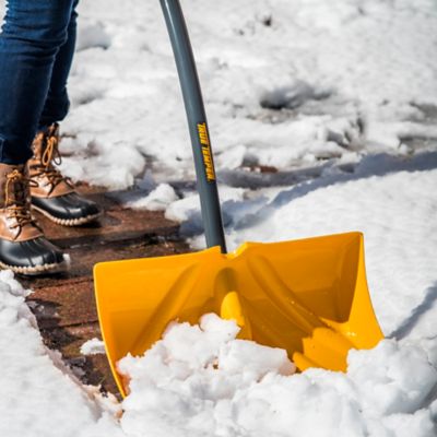 Image showing  18 in. Ergonomic Mountain Mover Metal Handle Plastic Snow Shovel