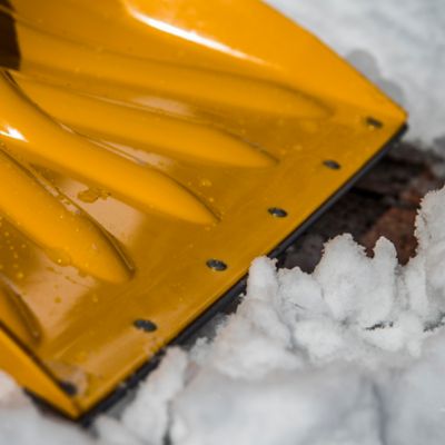 Image showing  18 in. Ergonomic Mountain Mover Metal Handle Plastic Snow Shovel