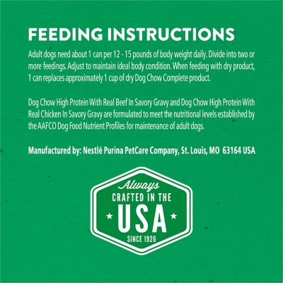 Image showing 6 th Purina Dog Chow High-Protein Beef and Chicken in Savory Gravy Wet Dog Food Variety Pack, 13 oz., 6 pk.