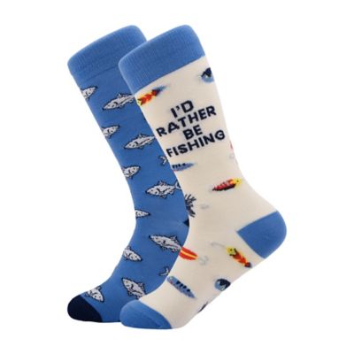 Funky Socks Crew Fishing Theme, 2 pk.