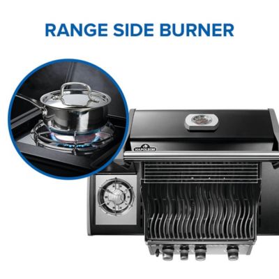 Image showing  Rogue 425 Natural Gas Grill with Range Side Burner, Black