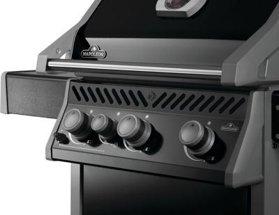 Image showing 8 th Napoleon Rogue 425 Natural Gas Grill with Range Side Burner, Black