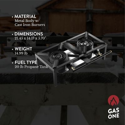 Image showing  Low Profile Double Propane Burner