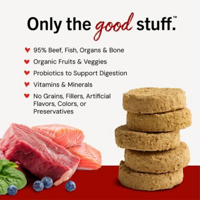 Image showing  Surf N Turf Dinner Patties Freeze-Dried Raw Dog Food