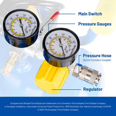 Image showing 5 th Goodyear 10 gal. 135PSI Air Compressor