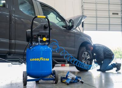 Image showing 4 th Goodyear 10 gal. 150PSI Air Compressor