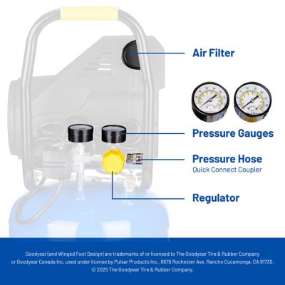 Image showing 6 th Goodyear 10 gal. 150PSI Air Compressor