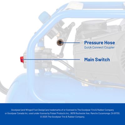 Image showing 6 th Goodyear 10 gal. 175PSI Air Compressor