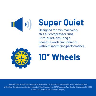 Image showing 9 th Goodyear 26 gal. 175PSI Air Compressor