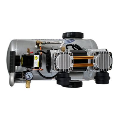 Image showing 5 th California Air Tools 4710 W Quiet, Lightweight and Portable 4.7 gal., 1.0 hp Air Compressor with wheels