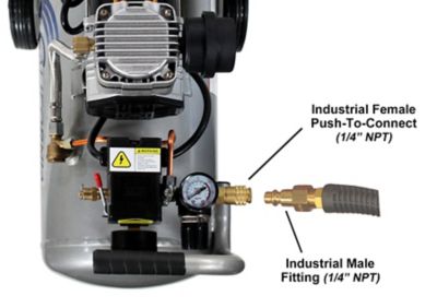 Image showing 6 th California Air Tools 4710 W Quiet, Lightweight and Portable 4.7 gal., 1.0 hp Air Compressor with wheels