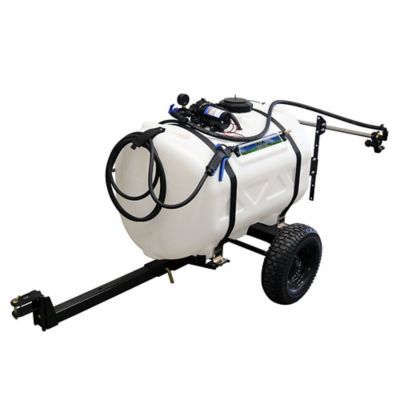 Image showing 7 th Master Mfg 60 gal. Deluxe Lawn Trailer Broadcast Sprayer, 3.0 GPM, 30 ft. Swath