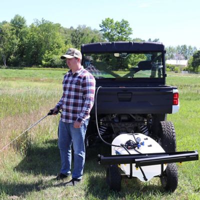 Image showing 7 th Master Mfg 36 gal. Premium Lawn Trailer Broadcast Sprayer, 3.0 GPM, 10 ft. Swath