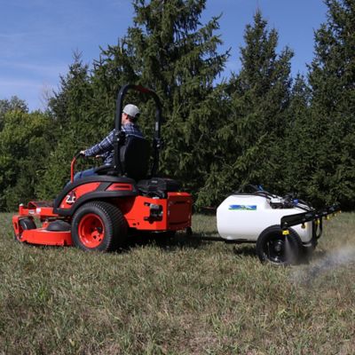 Image showing 8 th Master Mfg 36 gal. Premium Lawn Trailer Broadcast Sprayer, 3.0 GPM, 10 ft. Swath