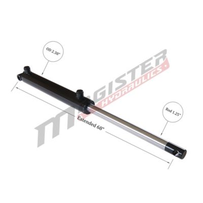Image showing  2 in. Bore x 30 in. Stroke Pin Eye Hydraulic Cylinder