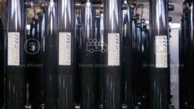 Image showing  4 in. Bore x 24 in. Stroke Log Splitter Hydraulic Cylinder