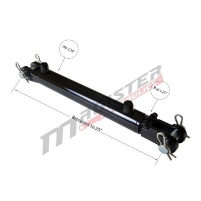 Image showing  2 in. Bore x 6 in. Stroke Clevis Hydraulic Cylinder