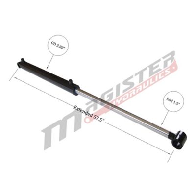 Image showing  2.5 in. Bore x 23.5 in. Stroke Loader Hydraulic Cylinder
