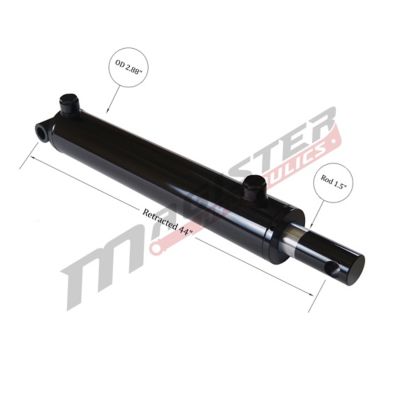 Image showing  2.5 in. Bore x 36 in. Stroke Pin Eye Hydraulic Cylinder