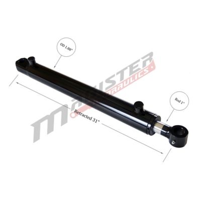 Image showing  1.5 in. Bore x 22 in. Stroke Tang Hydraulic Cylinder