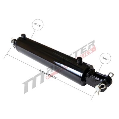 Image showing  4 in. Bore x 36 in. Stroke Clevis Hydraulic Cylinder