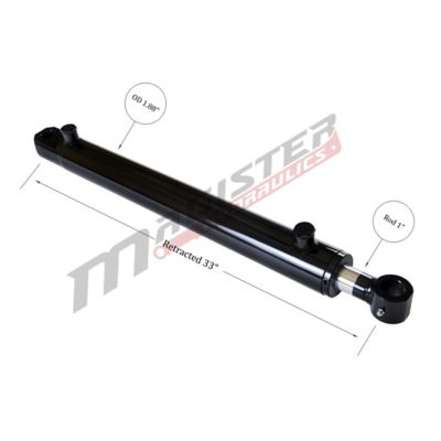 Image showing  1.5 in. Bore x 24 in. Stroke Tang Hydraulic Cylinder