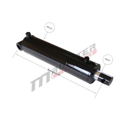 Image showing  4 in. Bore x 10 in. Stroke Pin Eye Hydraulic Cylinder